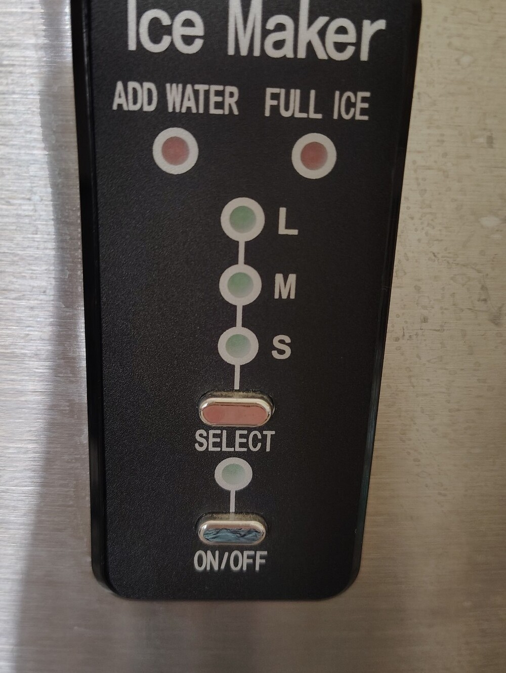 Black Stainless Steel Ice Maker